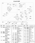 40 Amp Alternator 60 Amp Alternator Diagram and Parts List for 588447-0223-E2  Briggs and Stratton Engine